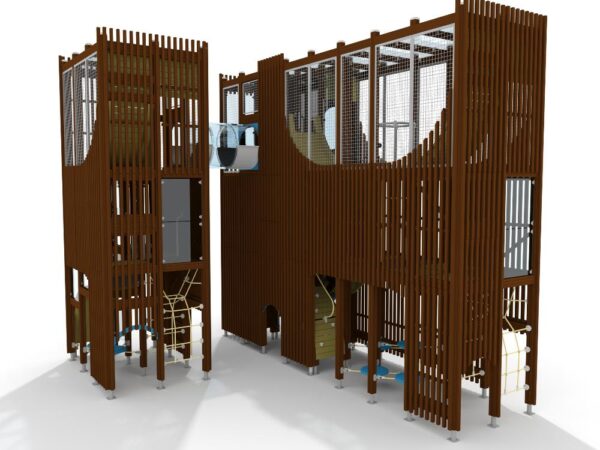 Wooden Vertical Maze Twin Tower - Image 3