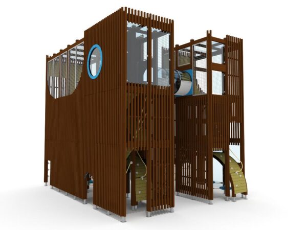 Wooden Vertical Maze Twin Tower - Image 2