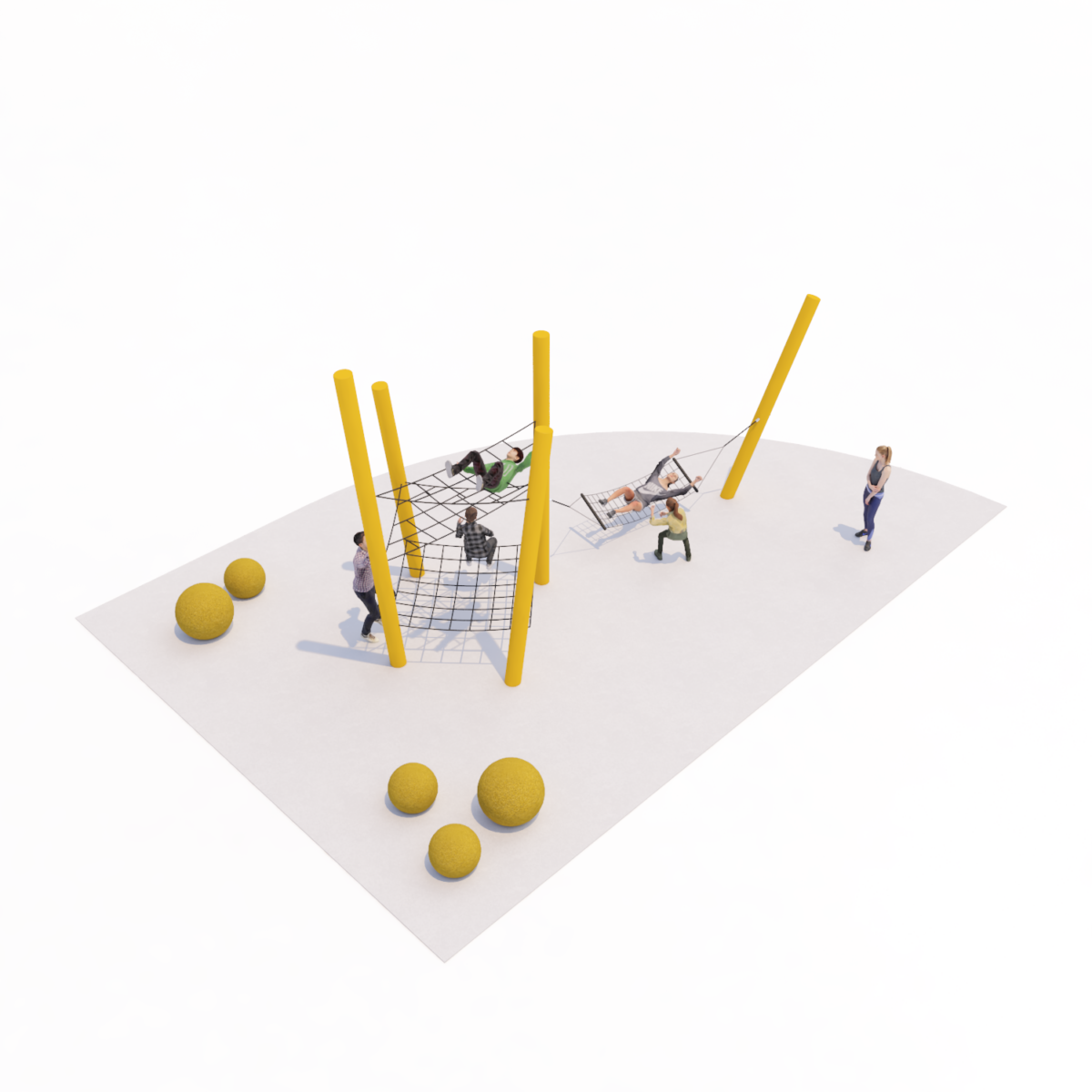 Net System with Hammock (S7) Jupiter Play and Leisure